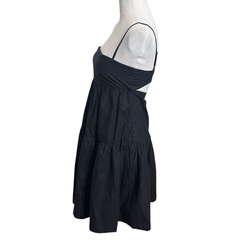 Modern Citizen Alondra Women’s XS Black Tiered Mini Dress Casual Minimal Chic - Picture 4 of 8
